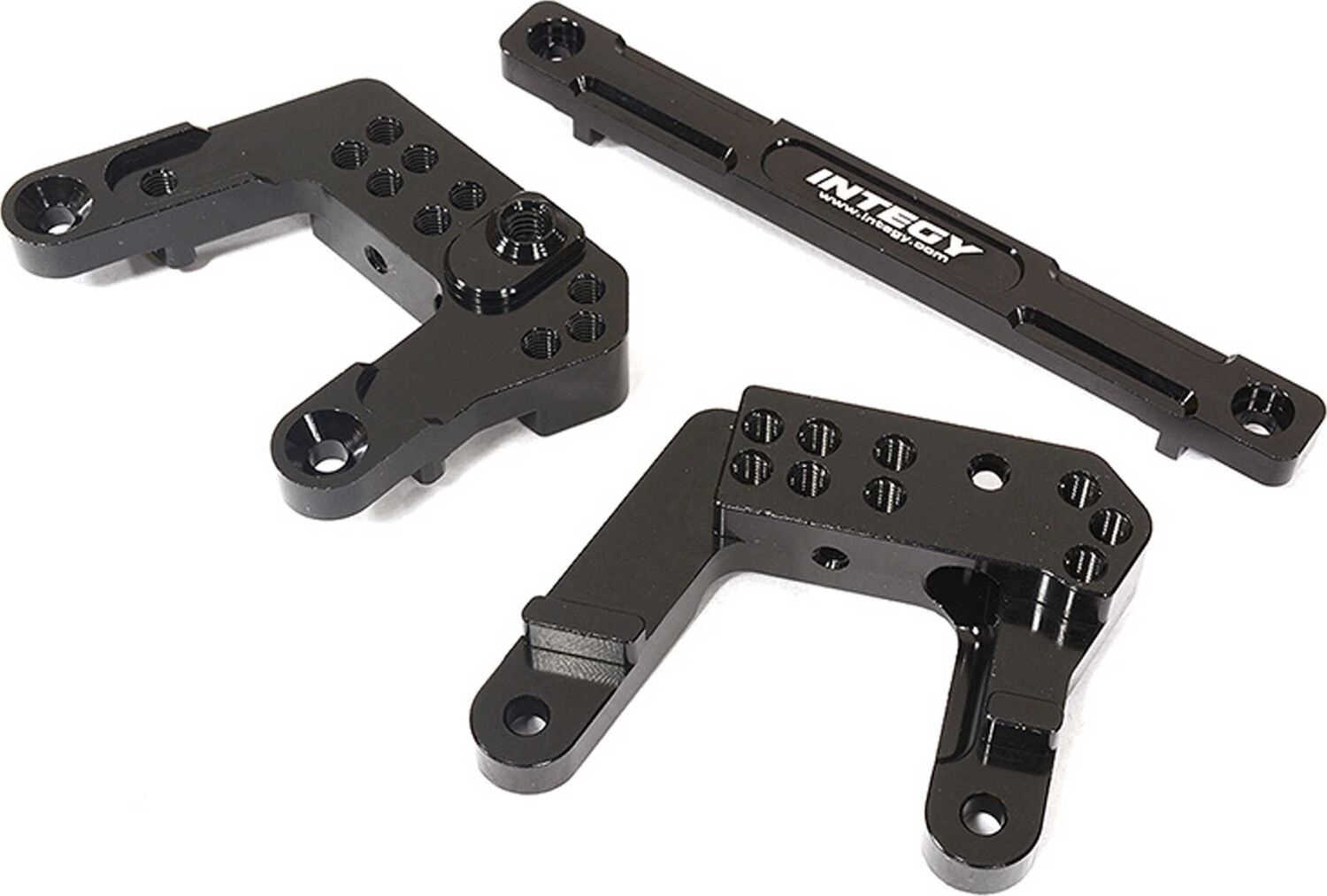 Rear Shock Mounts, Black: 1/10 Enduro Sendero